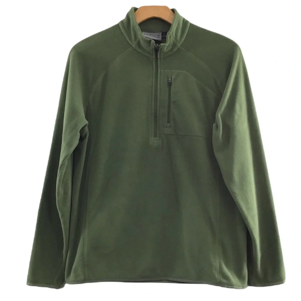Kathmandu Green Half Zip Fleece‎ Sweater Mens Medium Pullover